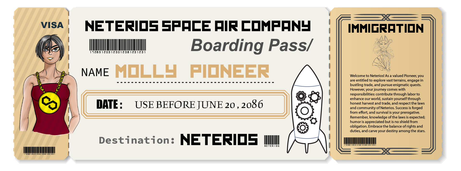 Neterios Boarding Pass